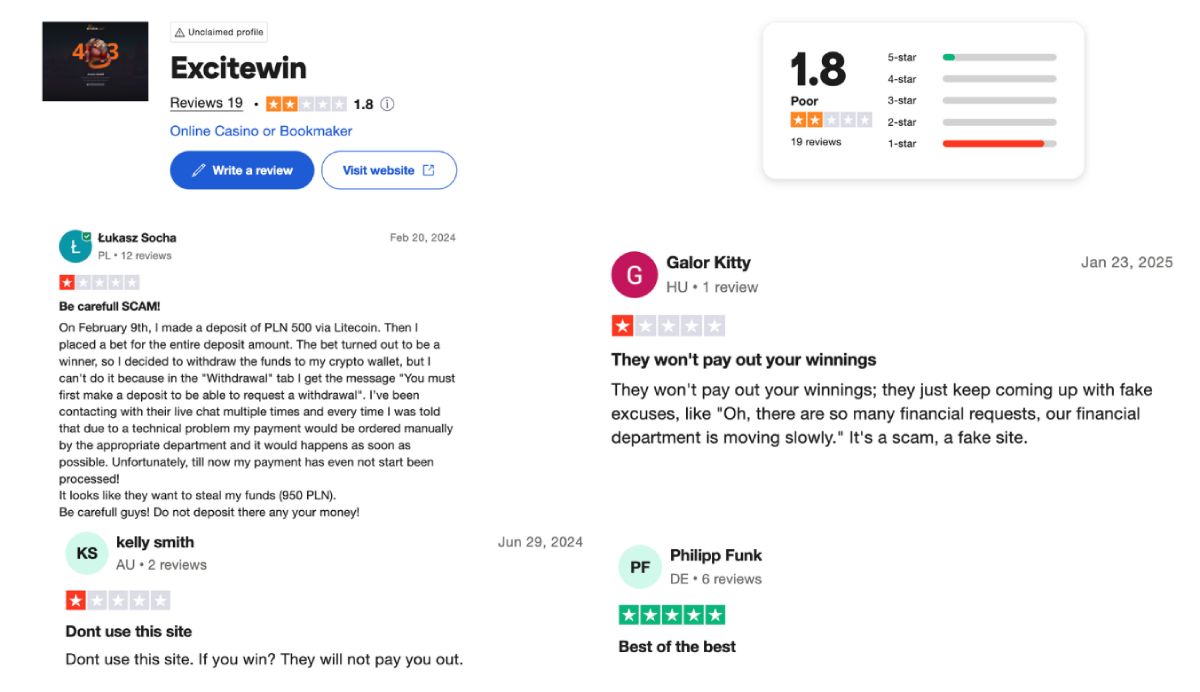 Excitewin recensioni